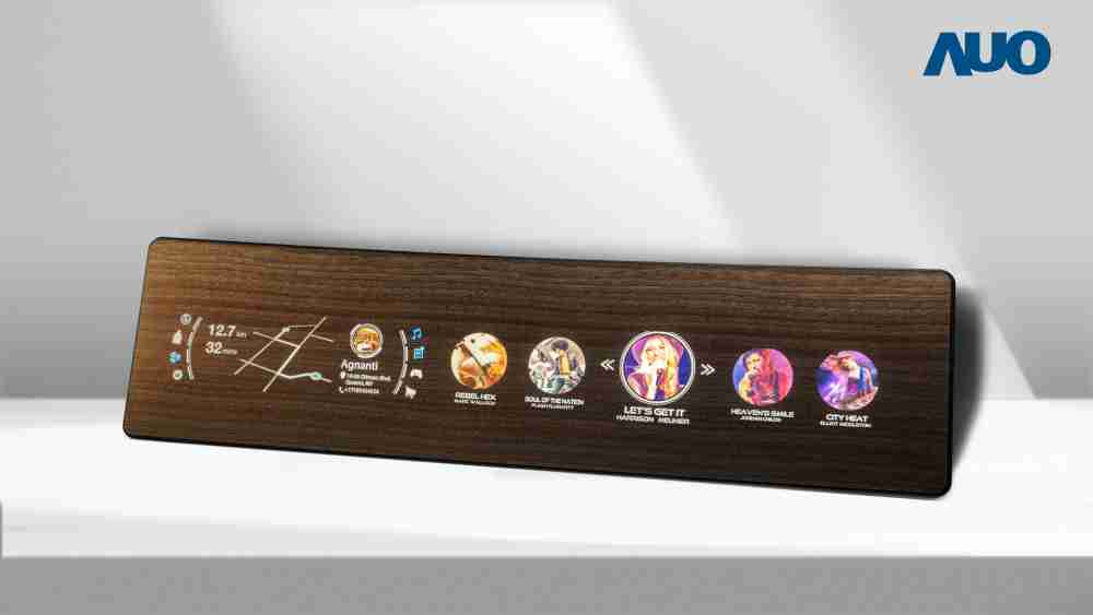 蓝狮在线研发全球最高穿透度达80%的AmLED木纹显示器，，可于使用时呈现高亮度、、清晰可见的信息，，并在不使用时回归为单纯的饰板，，节能兼具美观